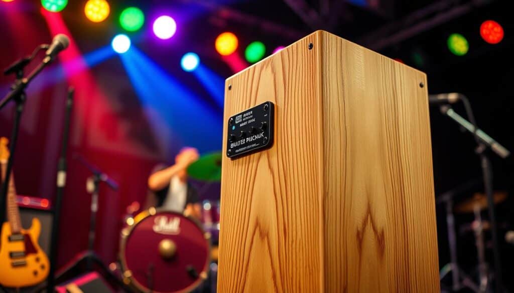 Cajon mit Tonabnehmer